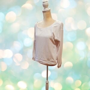 Y2k Juicy Couture Sz Medium White Terrycloth cropped Sweatshirt USA T53